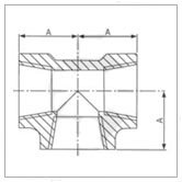 Forged Threaded Tee Construction
